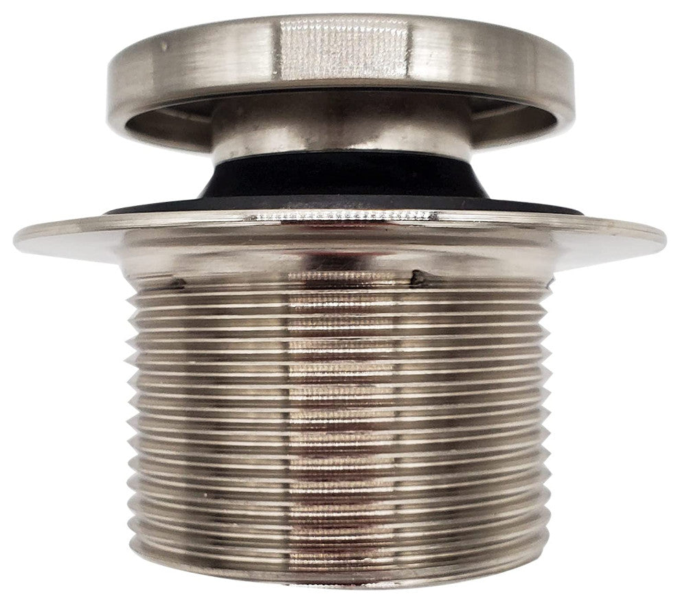 Black 1.5" Tubular Tip Toe Bath Waste In Oil Rubbed Bronze, Satin Nickel