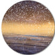 Brown Sky Reflection In Lake, Skyscape Photo Round Wall Art, 11"