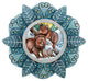 Hand Painted Scenic Ornament Kodiak Family
