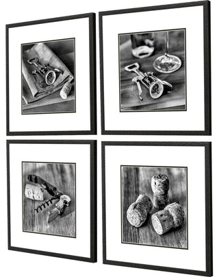 Cork Artwork, 4-Piece Set