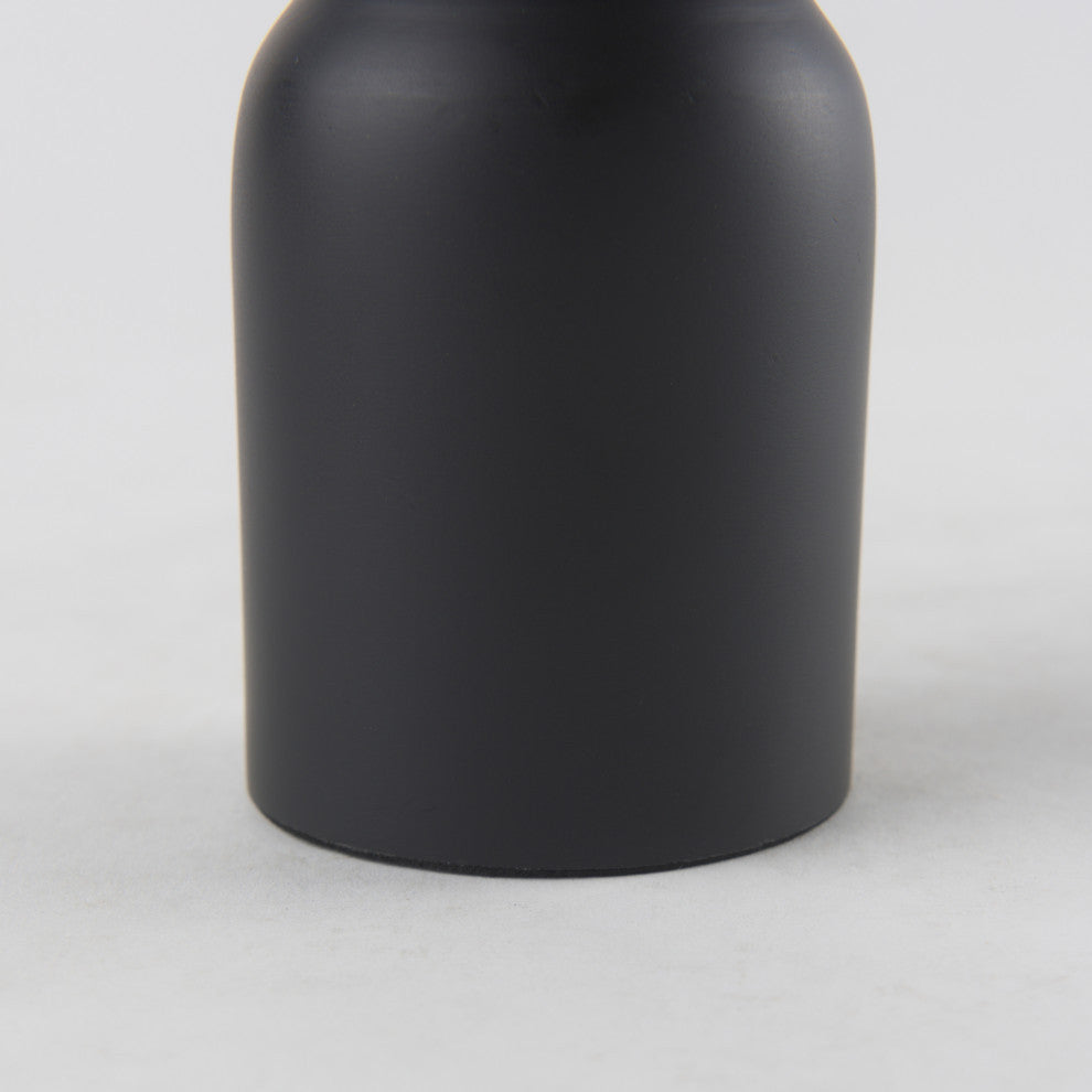 Malta Small Black Metal Candle Holder