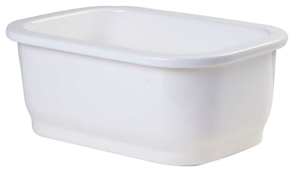 ALFI brand AB1218 Alfi Trade 18-1/8" Undermount Single Basin - White