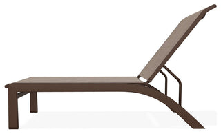 Kendall Sling Stackable Outdoor Chaise Lounge, Augustine Fennel/Kona