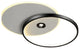 Spa | Dimmable LED Ceiling Lamp, Round Transparent, Warm Light