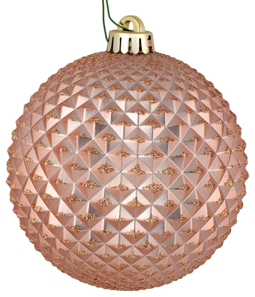 Vickerman 2.75" Rose Gold Durian Glitt Ball 12/Bag