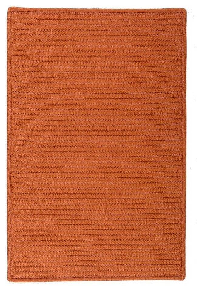 Colonial Mills Simply Home Solid H073 Rust Indoor/Outdoor Area Rug, Square 8'x8'