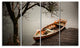 Little Rowing Boat Ferry, Boat Canvas Art Print, 48"x28", 4 Panels