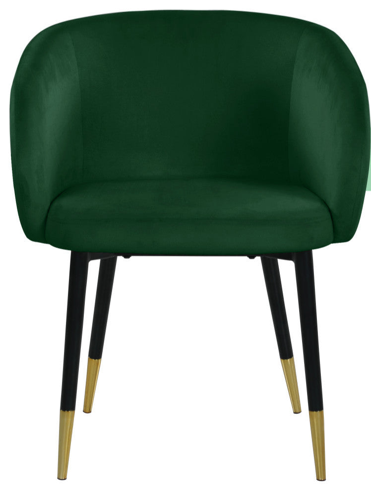 Louise Velvet Dining Chair, Green