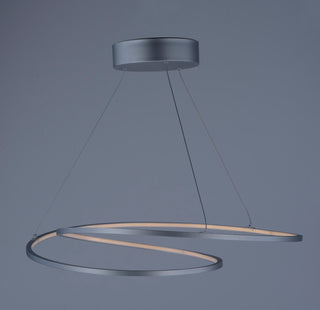 ET2 E21325 Cycle 25"W LED Ring Chandelier - Black