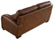 Brigitte Leather Craft Sofa, Brown