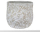 Minimalist Flower Pot With Floral Embossed