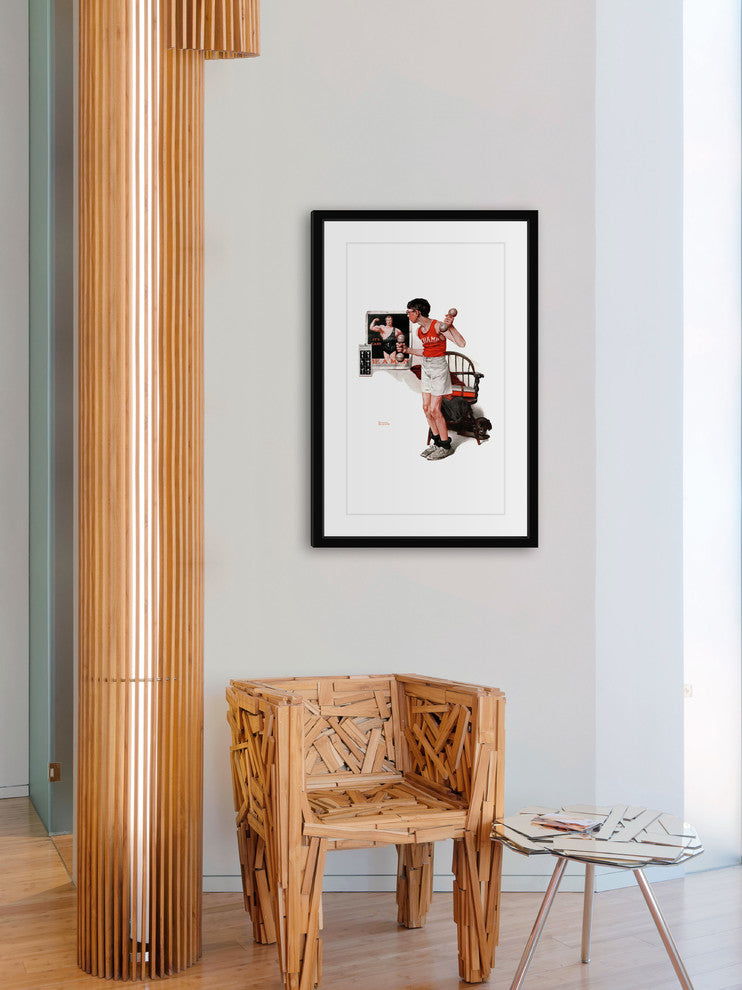 "Champ" Framed Art Print by Norman Rockwell
