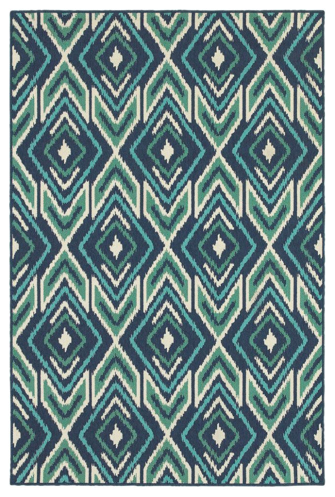 MERIDIAN Navy 3' 7 X  5' 6 Area Rug