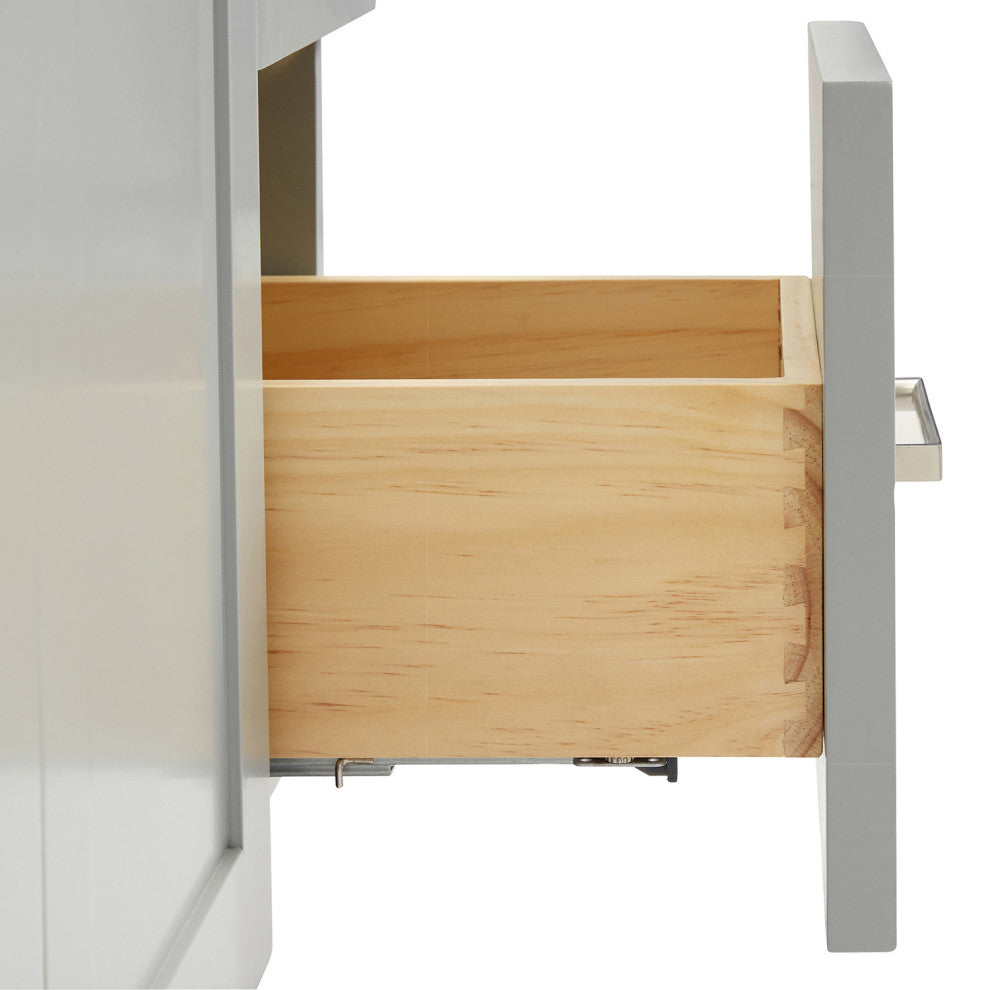 Ariel Hamlet 54" Single Oval Sink Bathroom Vanity, Carrara Quartz