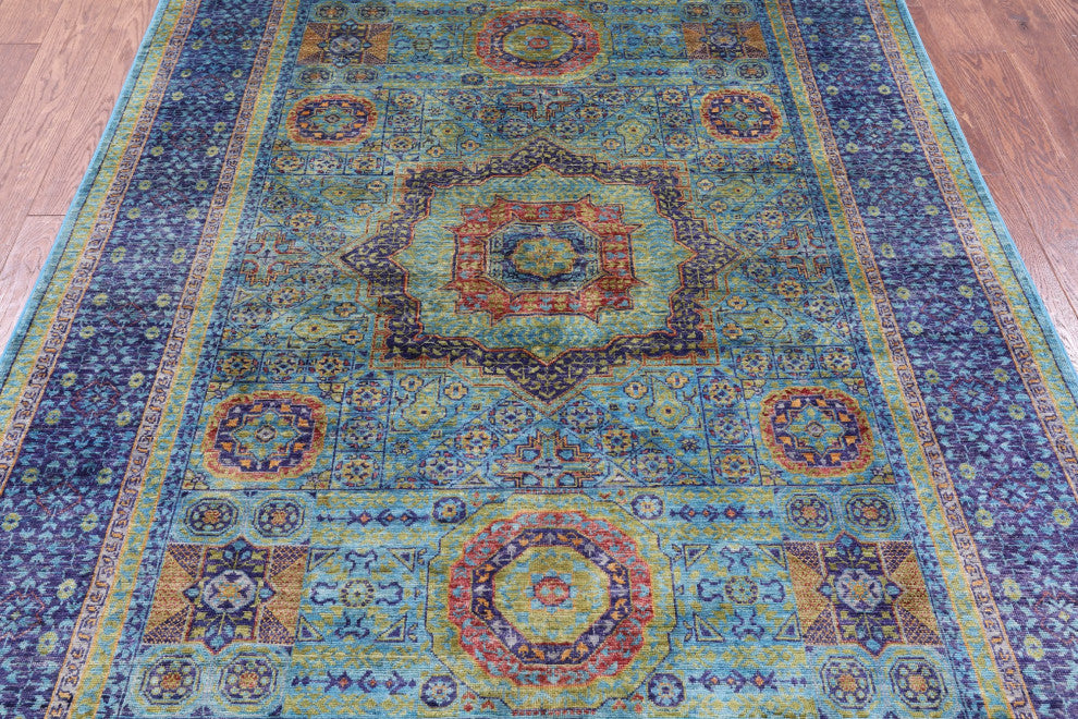 5' 5" X 7' 5" Mamluk Handmade Wool Rug - Q12607