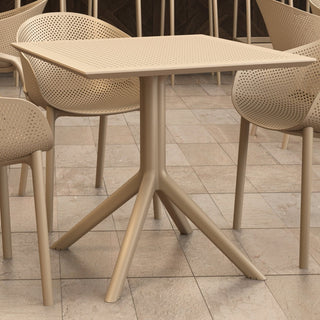 Compamia 31" Sky Square Table, Taupe