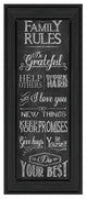 "Family Rules" By Susan Ball, Printed Wall Art, Ready To Hang, Black Frame