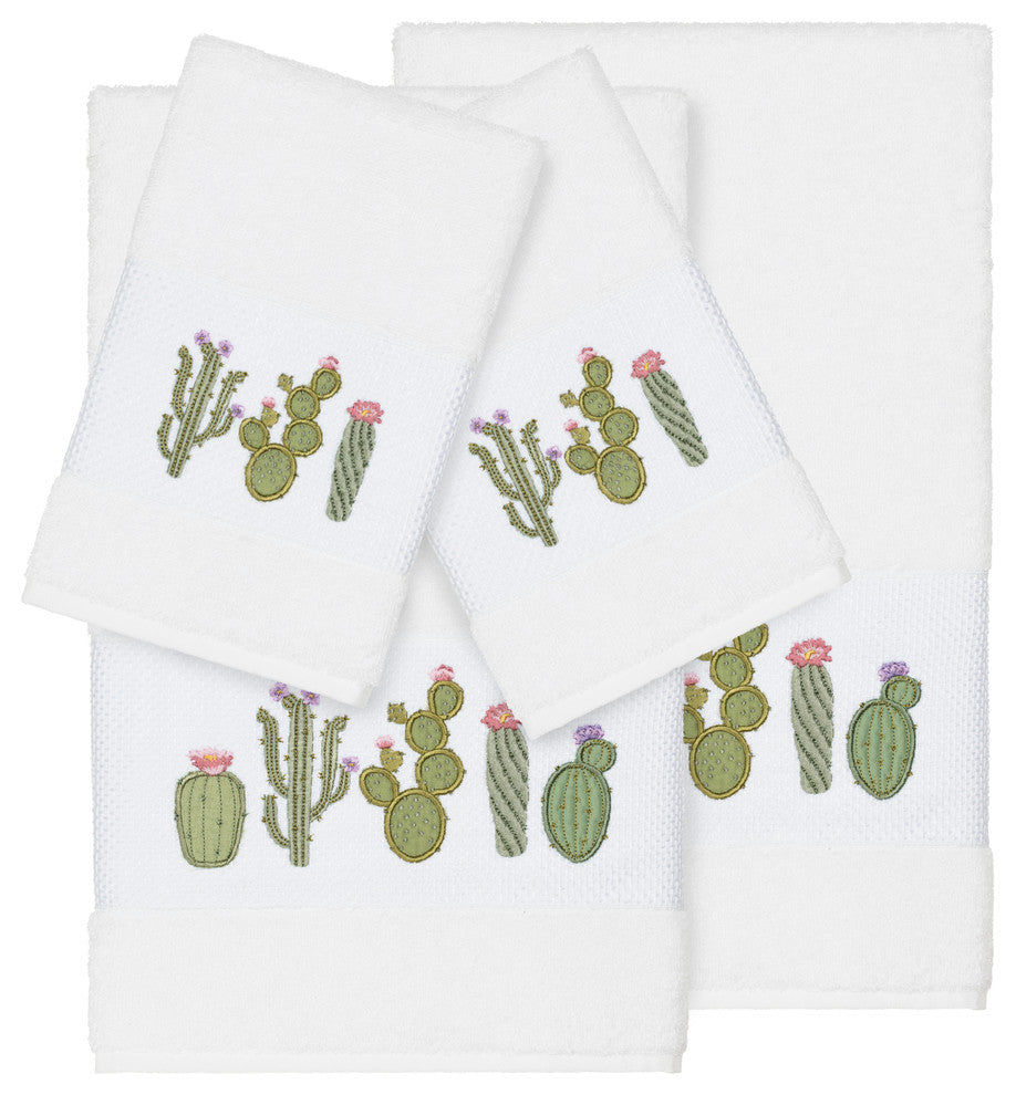 Mila 4 Piece Embellished Towel Set
