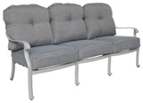 Venice Aluminum 3-Seater Sofa, Ashen Wheat/Basalt
