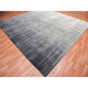 Blue/Gray Modern Ombre Hand Knotted Densely woven Square Oriental Rug12'1"x12'2"