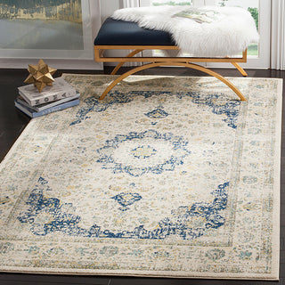 Safavieh Evoke Evk220C Rug, Ivory/Blue, 2'2" X 11'0"
