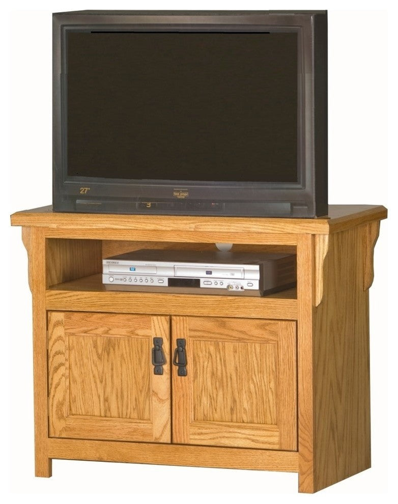 Eagle Furniture 34" Mission Entertainment Console, Medium Oak