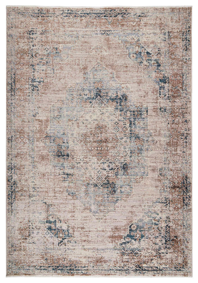 Heirloom Medallion Area Rug - Blue, 5'3"