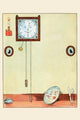 Clock and Plate- Framed Paper Poster 20" x 30"