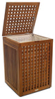 Grate Large Size Teak Laundry or Storage Hamper