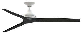 Fanimation Spitfire 64" Fan, matte White Motor, Black Blades