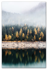 Evergreen Mirror Lake 20x30 Canvas Wall Art