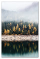 Evergreen Mirror Lake 20x30 Canvas Wall Art