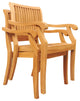 13-Piece Teak Dining Set 122" X-Large Rectangle Table 12 Arbor Stacking Chairs