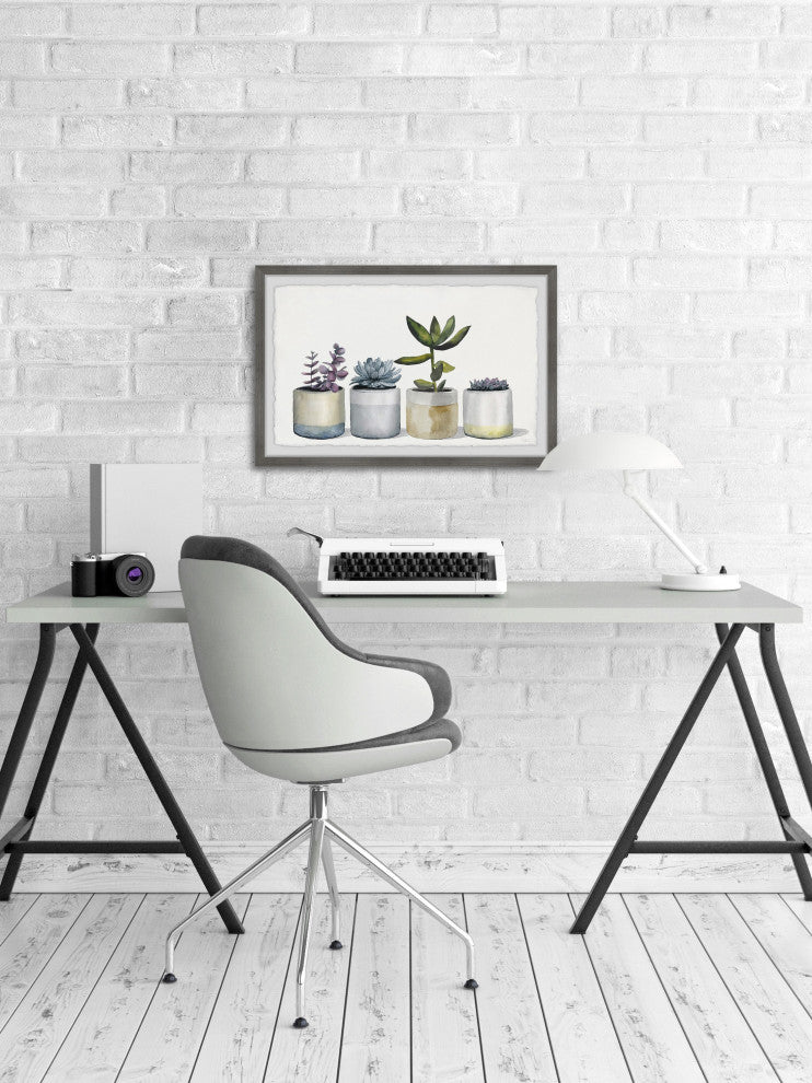 "Dessert Plants" Framed Painting Print