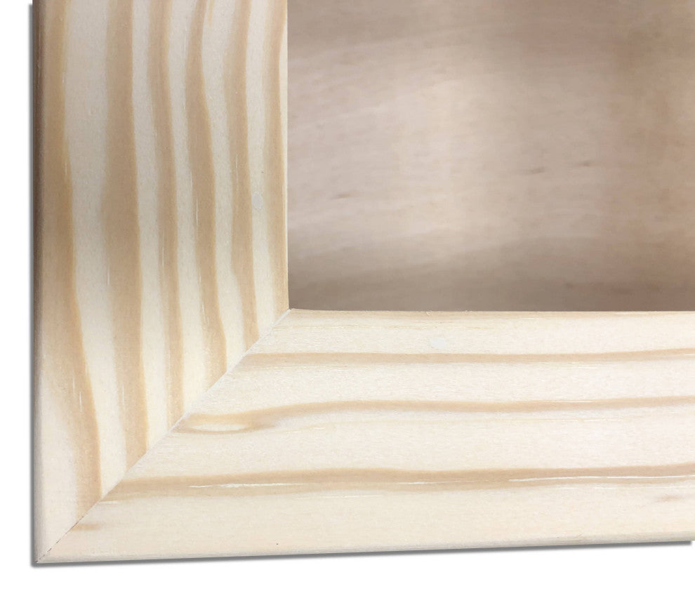 Tampa Recessed Solid Wood Toilet Paper Holder 7 x 8.5, Unfinished