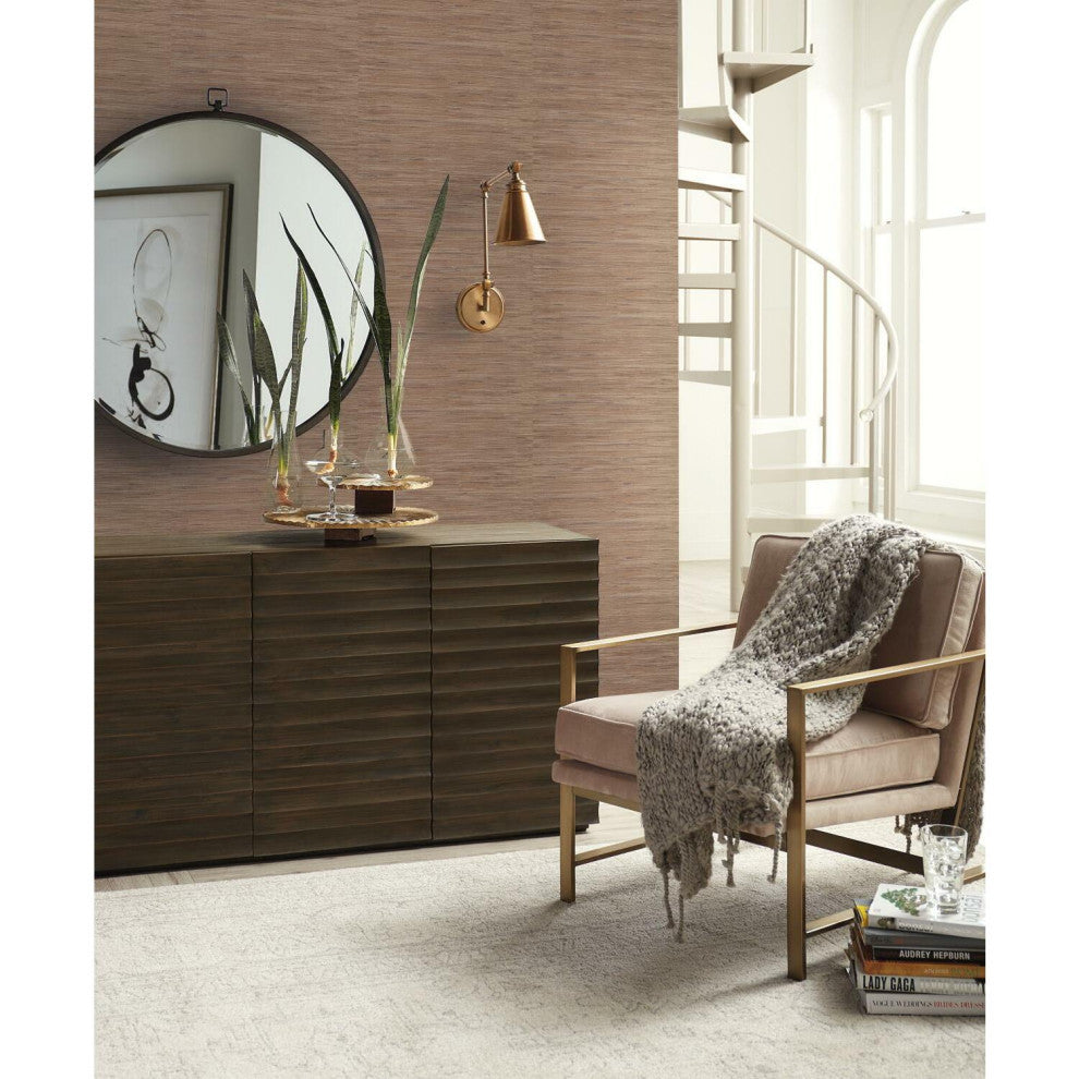 Lustrous Grasscloth Wallpaper