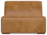 Rex Center Armless Sofa Module in Genuine Leather