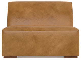 Rex Center Armless Sofa Module in Genuine Leather