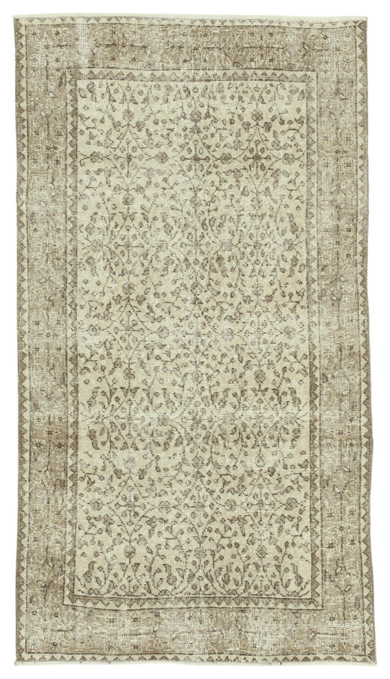 Rug N Carpet - Handmade Anatolian 3' 8" x 6' 8" Distressed Small Area Rug