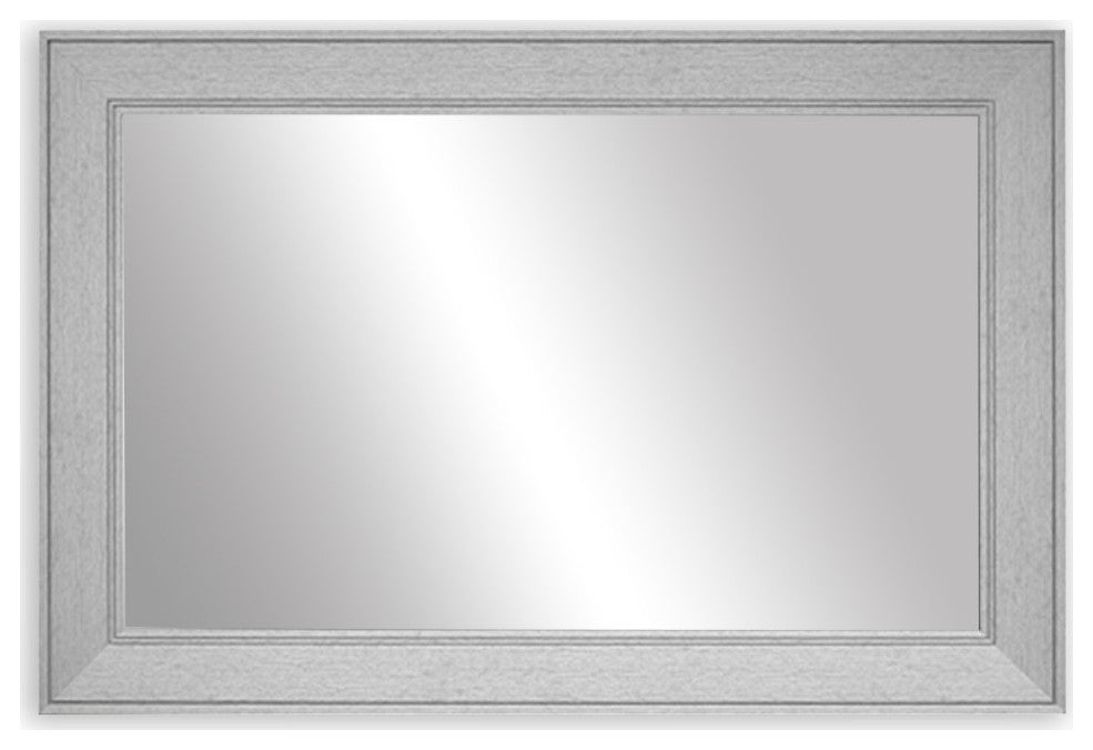 Porter Silver Framed Mirror, 36"x48"