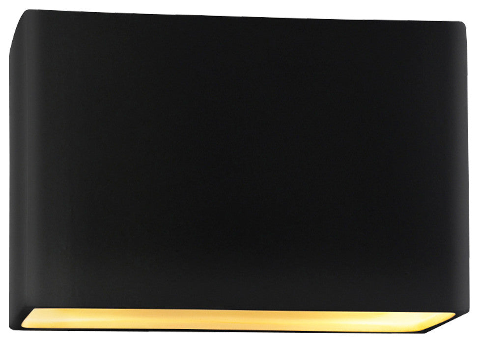 Ambiance Large ADA Wide Rectangle Wall, 12", Matte Black/Gold
