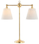 Ruth 2-Light Contemporary Farmhouse Adjustable Metal Library LED Table Lamp