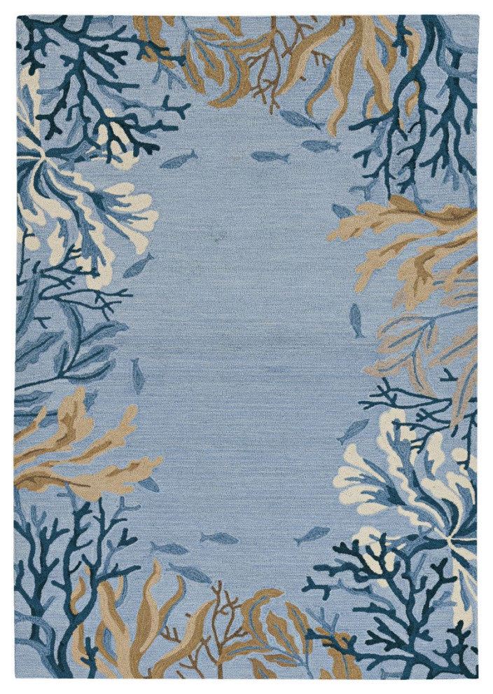 KAS Sonesta 2020 Steel Blue Lagoon Area Rug, 4'x6'