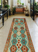 Sangat Kilim Ansley Rust/Green Runner, 2'9x8'9