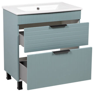 Modern Free Standing Bathroom Vanity | Trevi Light Green Matte 26"