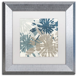 Color Bakery 'Beach Curry IV' Matted Framed Art, Silver Frame, White Mat, 11x11