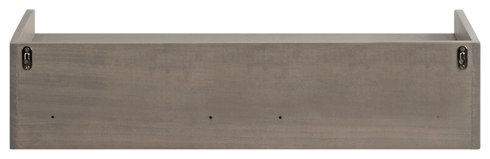 Kitt Floating Shelf Console Table, Gray 28x12x6.5