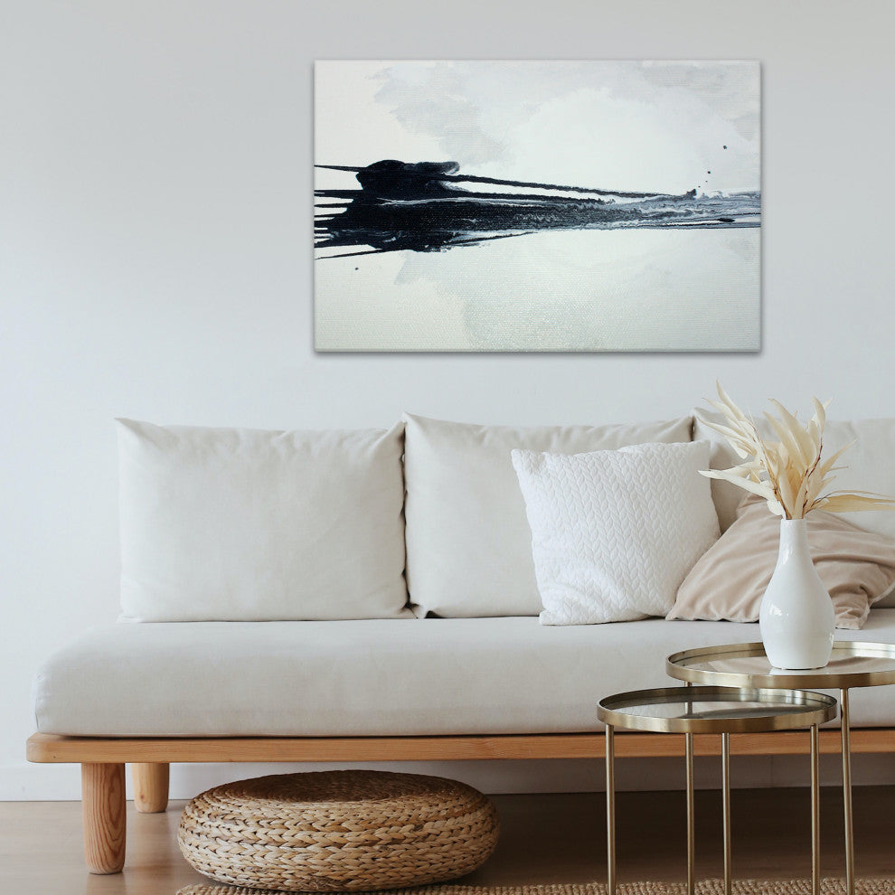 Onyx Landscape' Wrapped Canvas Wall Art by Karen Moehr