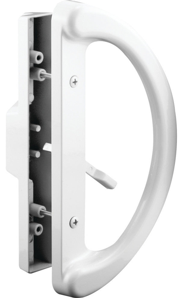 Prime-Line C 1225 Sliding Door Handle, Mortise Style, White
