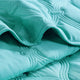 Bradly Down Alternative Quilted Bed Spread Set, Teal, Twin